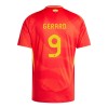 Camisola Espanha Gerard Moreno 9 Homen Equipamento 1ª Euro 2024